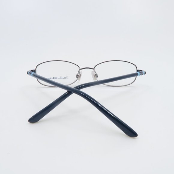 Polo Ralph Lauren 8030 103 Silver Metal/Navy Rectangle Kids New Eyeglasses. - Picture 8 of 11